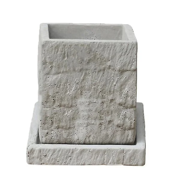 1 set Cement Blomkruka Med Bricka ETOQ-012483 1 set Cement Blomkruka Med Bricka ETOQ-012483