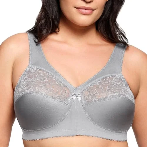 Glamorise MagicLift Support Classic BH, Mjuk grå, 110G 840468124791