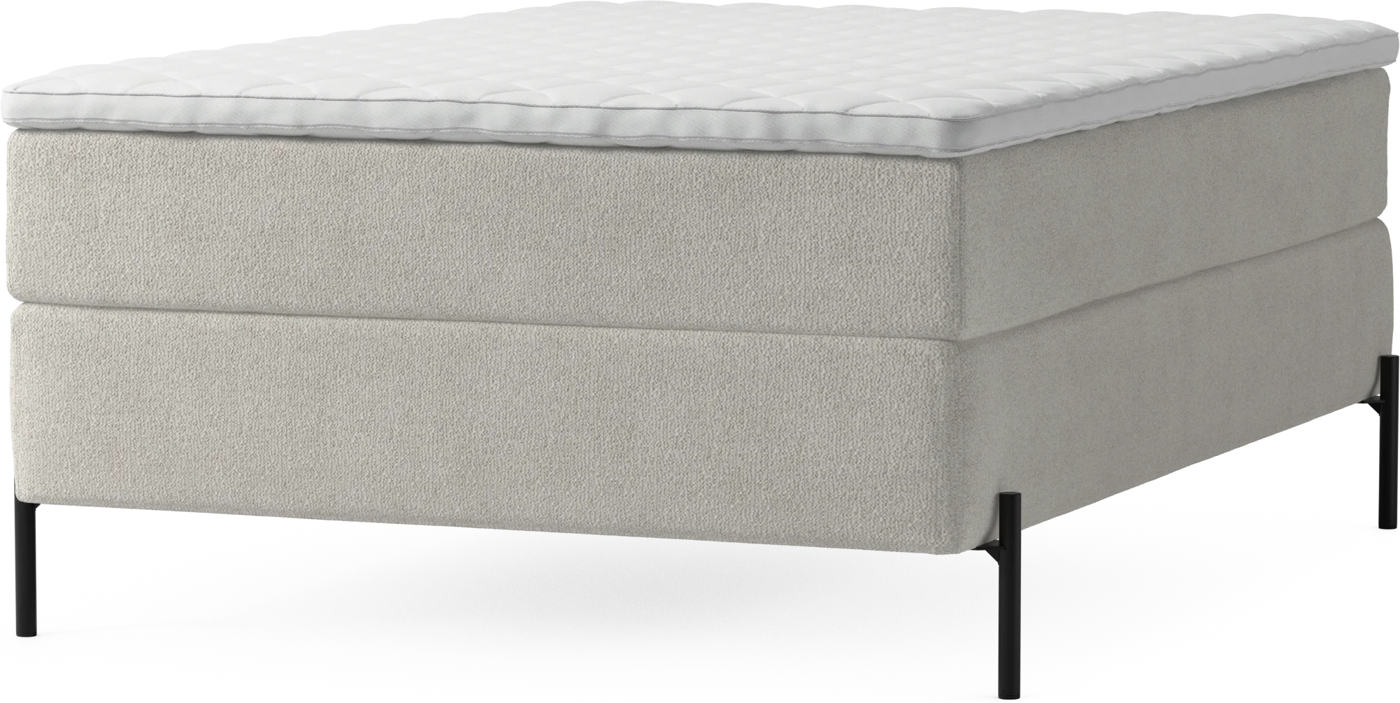 Delux Dream Kontinentalsäng, enkelsäng 140 cm med bäddmadrass och sängben lnsH4