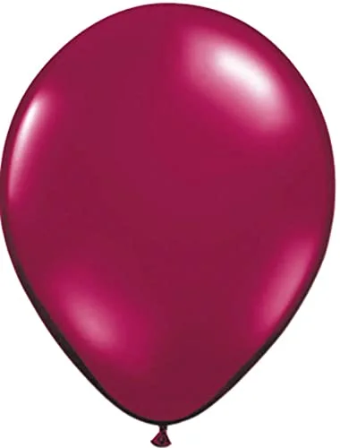 Folat Bourgogne vinröda metallballonger 50 st 8714572191463