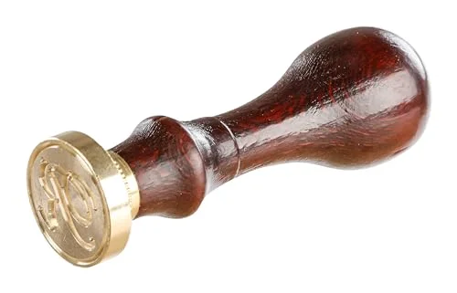 Herbin 40118T Rund tätning med emaljerat trähandtag, engelsk kursiv R 3188550401182