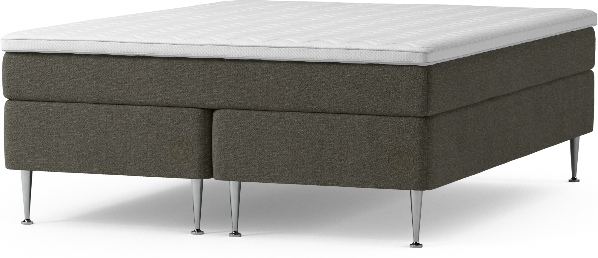Asperö Comfort Kontinentalsäng, dubbelsäng med bäddmadrass Comfort och sängben vodu3
