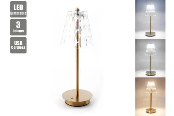 1-pack LED Bordslampa Sladdlös Stil Nattlampa Touchkontroll 3 Färgskiftande Dimbar USB Uppladdningsbar Diamantskärm 6903132138402 1-pack LED Bordslampa Sladdlös Stil Nattlampa Touchkontroll 3 Färgskiftande Dimbar USB Uppladdningsbar Diamantskärm 6903132138402