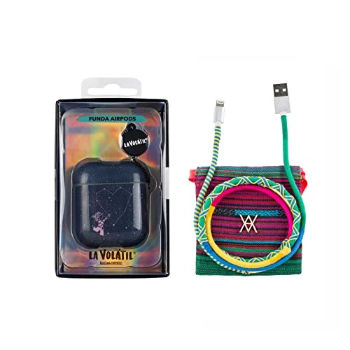 Pack Airpods Stjärnor + kabel Data USB Lightning Garn Spring 8445183013034