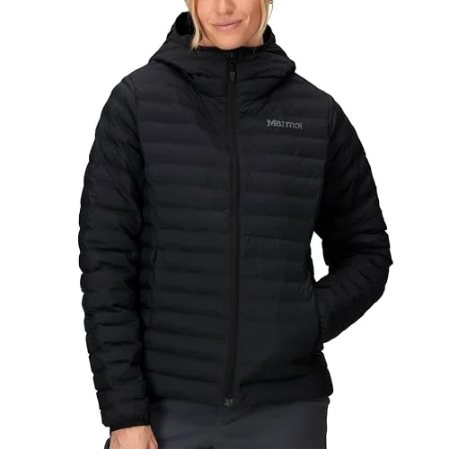 Marmot Kvinnor Wm'S Echo Featherless Hoody, Varm Puffyjacka, Isolerad Vinterjacka Med Huva, Vattenavvisande Quiltad Parkas, Lätt, Packbar Och Vindtät Utomhusjacka, Black, L 195115269289