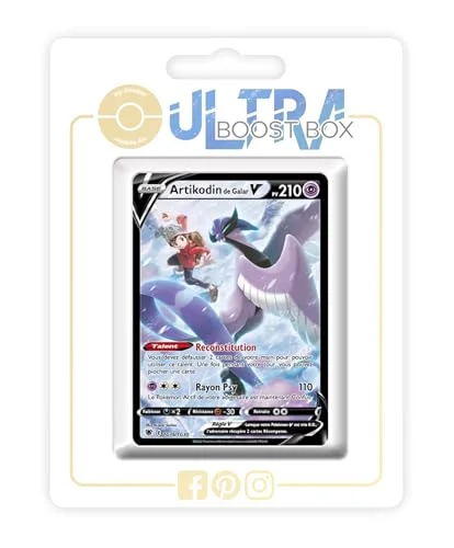 Artikodin de Galar V (Galarian Articuno V) UB TG16/TG30 Alternative Shiny Pokémon Gallery Ultraboost X Epée et Bouclier 10 Astres Radieux Box med franska kort 3701604925184