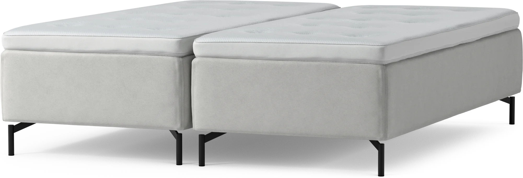 Delux Dream Ramsäng, dubbelsäng med bäddmadrass och sängben EQItx