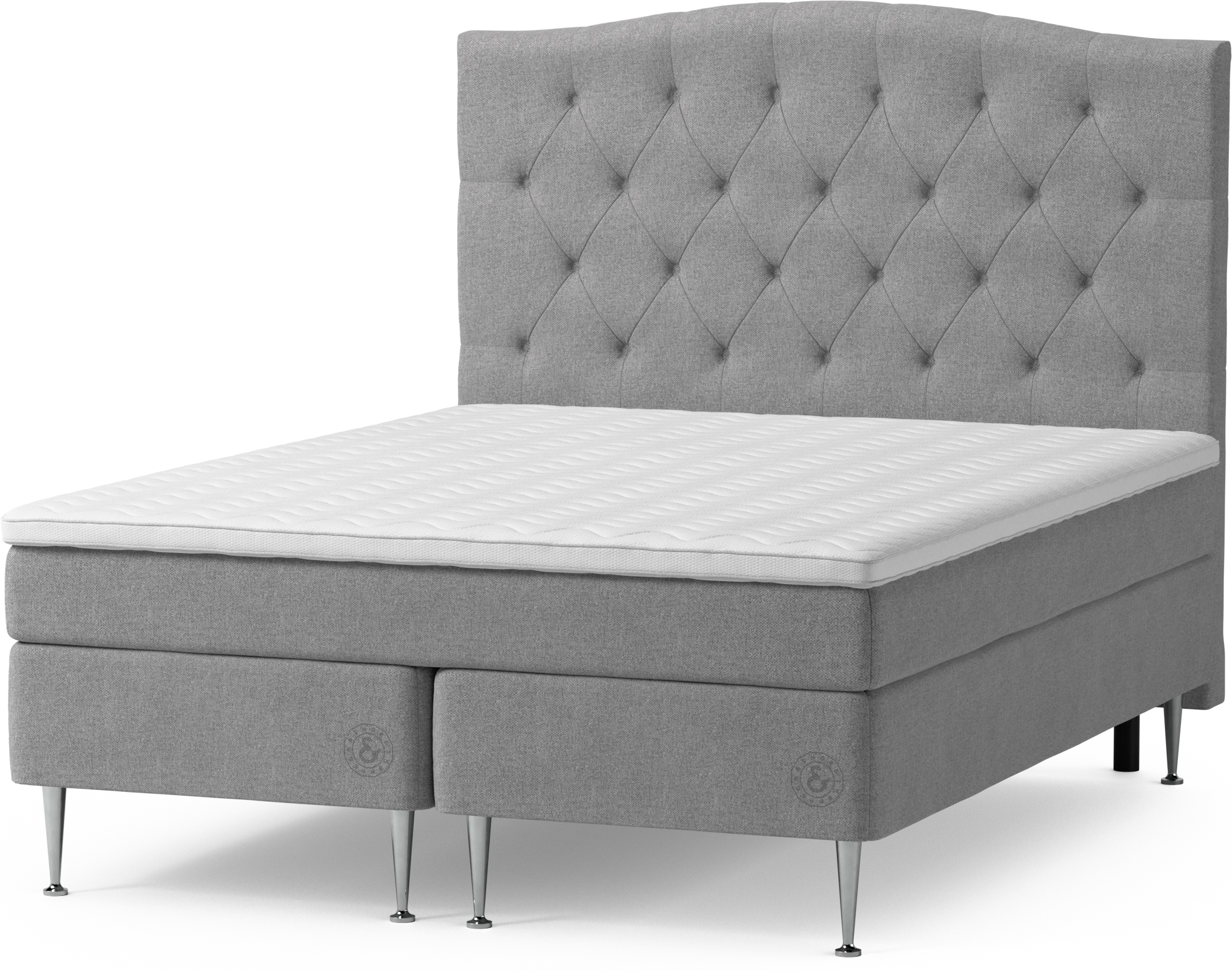 Asperö Comfort Kontinentalsäng, dubbelsäng med bäddmadrass Comfort och sängben CZo9L
