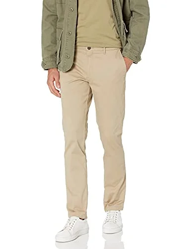 Amazon Essentials Skinny Fit Tvättade Comfort Stretch Chino byxor (tidigare Goodthreads), ljus kakibrun, 38 B x 34 L 193548118143