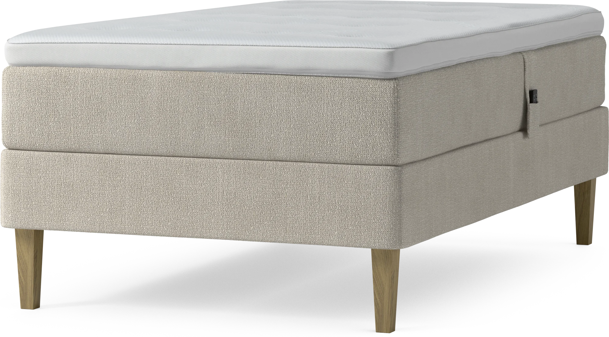 Delux Dream Ställbar säng, enkelsäng med bäddmadrass och sängben 2X3kT