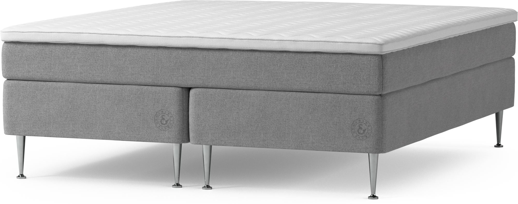 Asperö Comfort Kontinentalsäng, dubbelsäng med bäddmadrass Comfort och sängben ETFK6