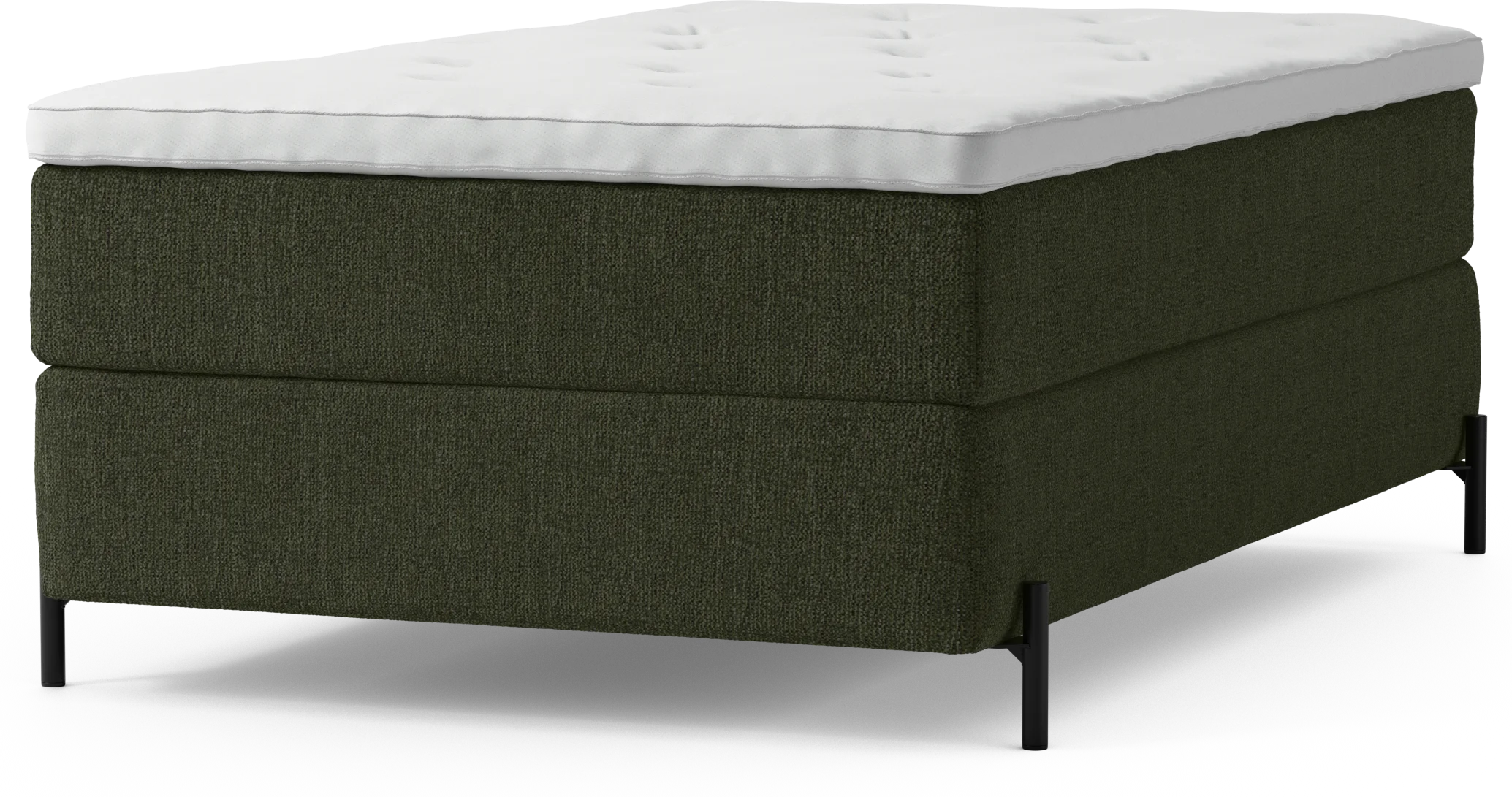 Delux Dream Kontinentalsäng, enkelsäng 120 cm med bäddmadrass och sängben YlAb3