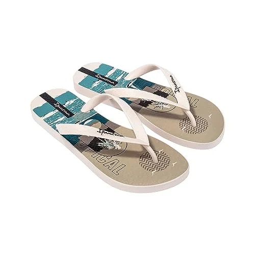 Ipanema Tropical AD Flipflop, för män, beige/grå/blå, 37 EU, Beige grå blå, EU 4060628359283