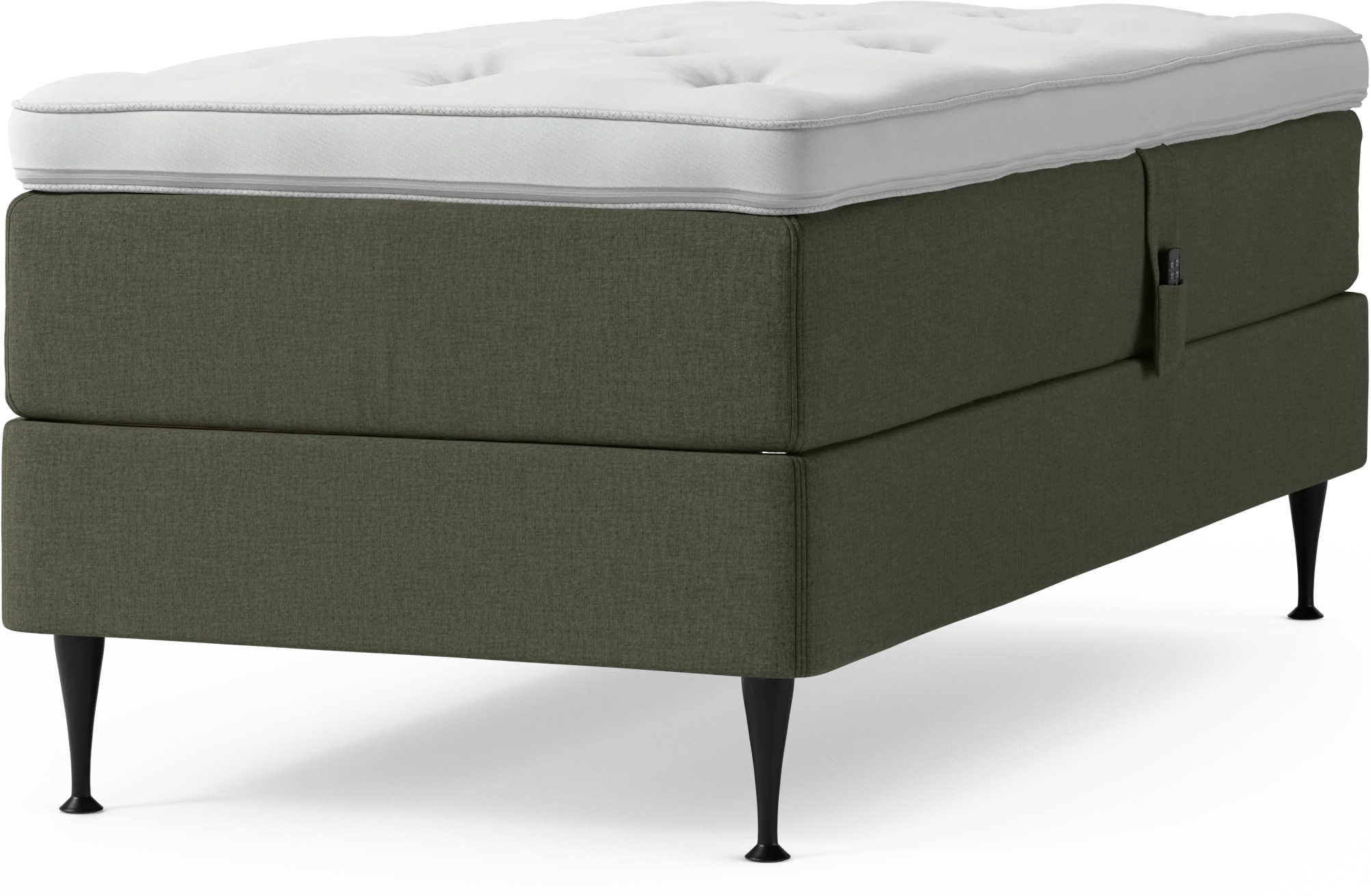 Delux Dream Ställbar säng, enkelsäng med bäddmadrass och sängben LDBps