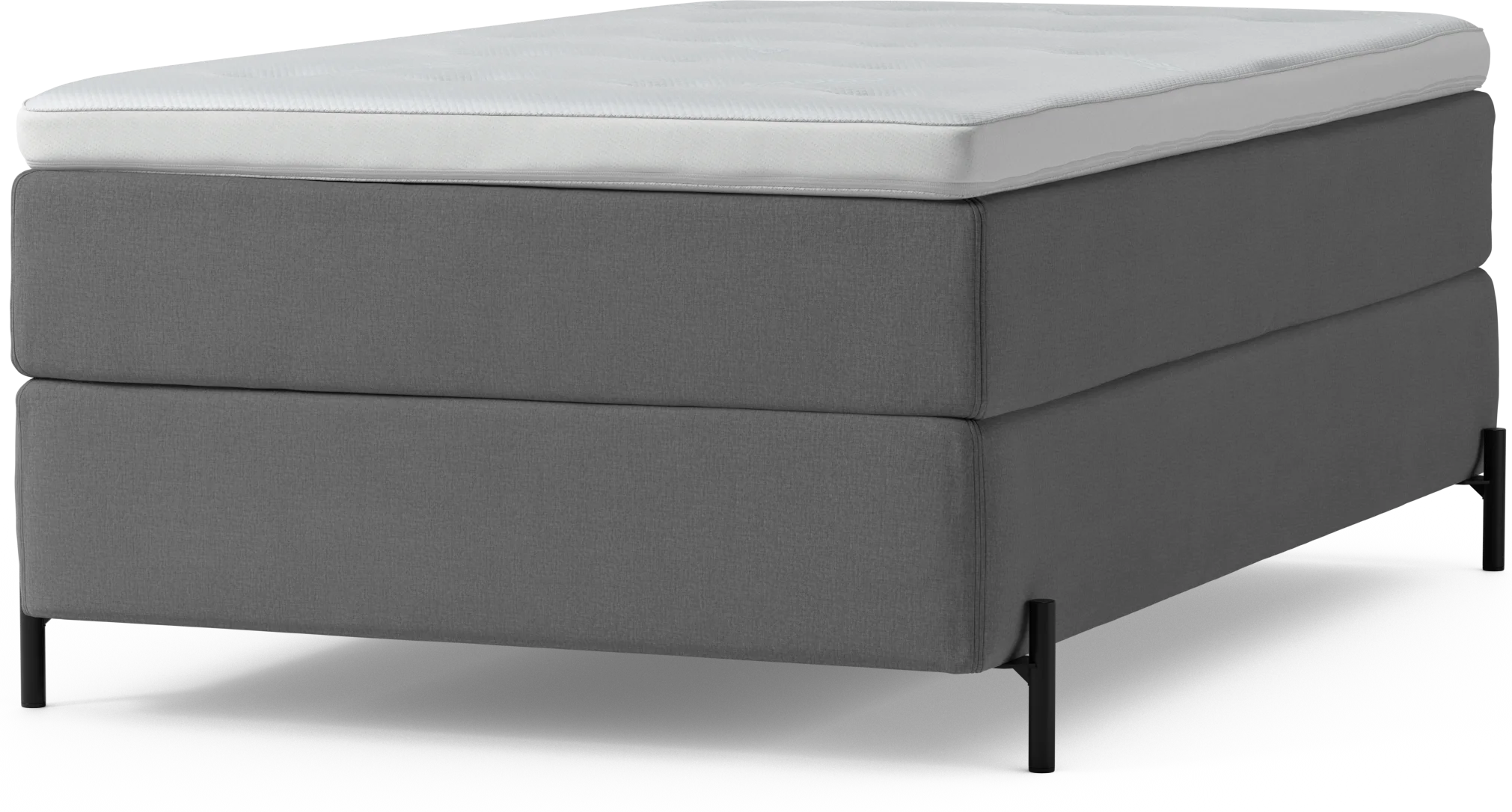Delux Dream Kontinentalsäng, enkelsäng 120 cm med bäddmadrass och sängben NAeor
